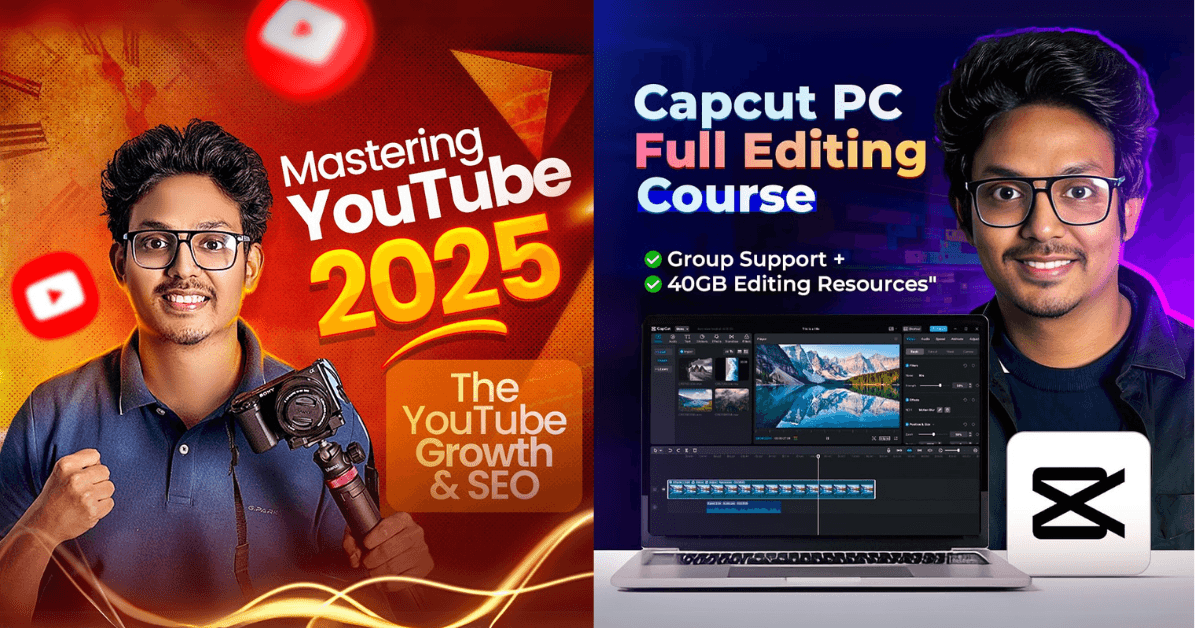 Content Creators Combo 2025 | YouTube Growth 2025 + Capcut PC Course
