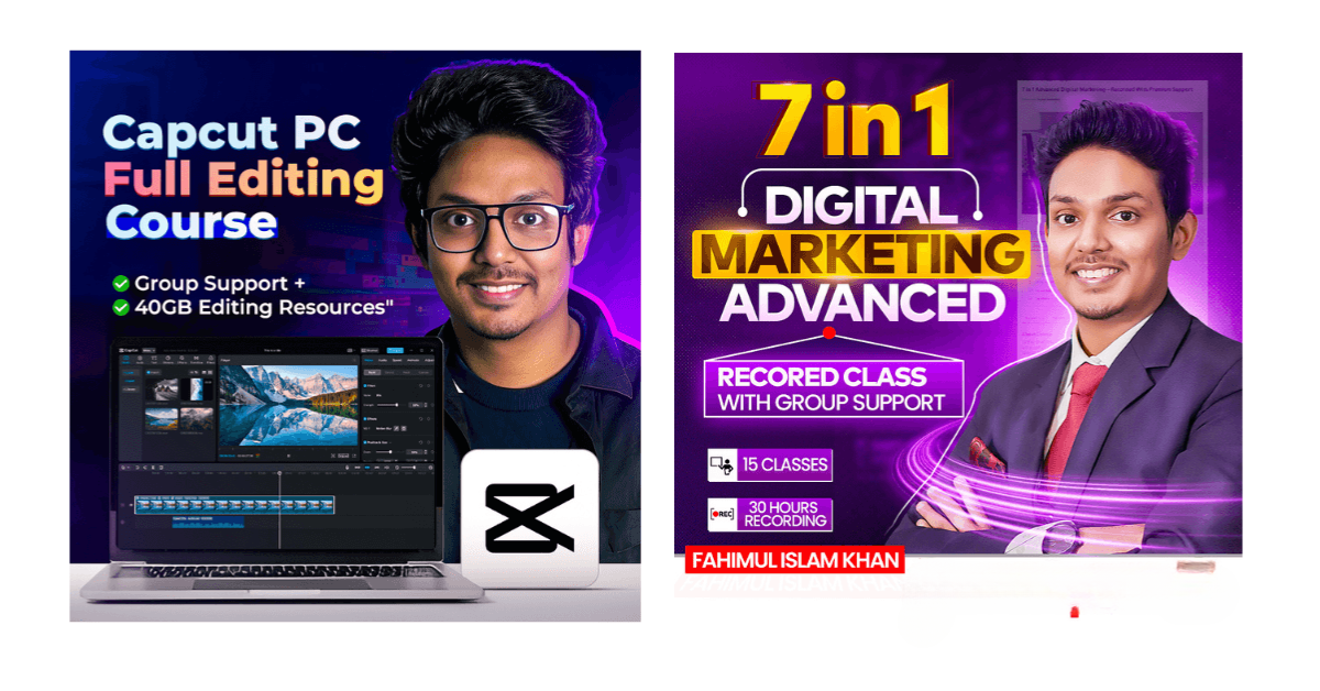 7 In 1 Digital Marketing 2024 + Capcut MasterClass 2024 Combo
